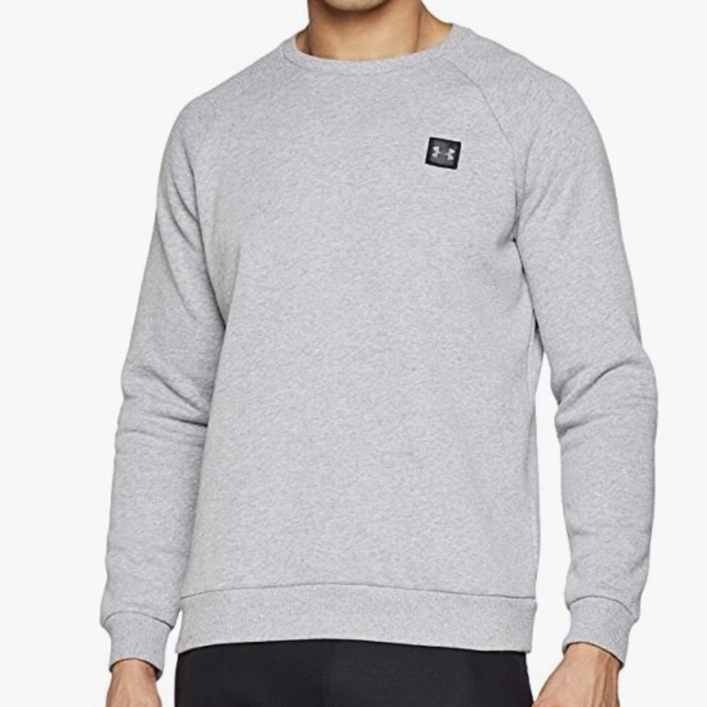 Under Armour Men's Heather Gray Crewneck Sweater bin 4
